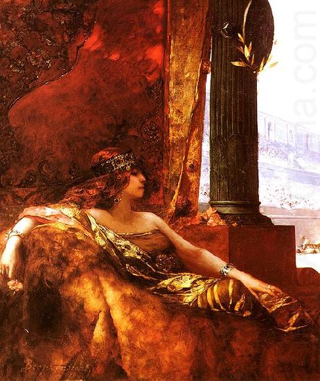 Jean-Joseph Benjamin-Constant The Empress Theodora at the Colisseum china oil painting image